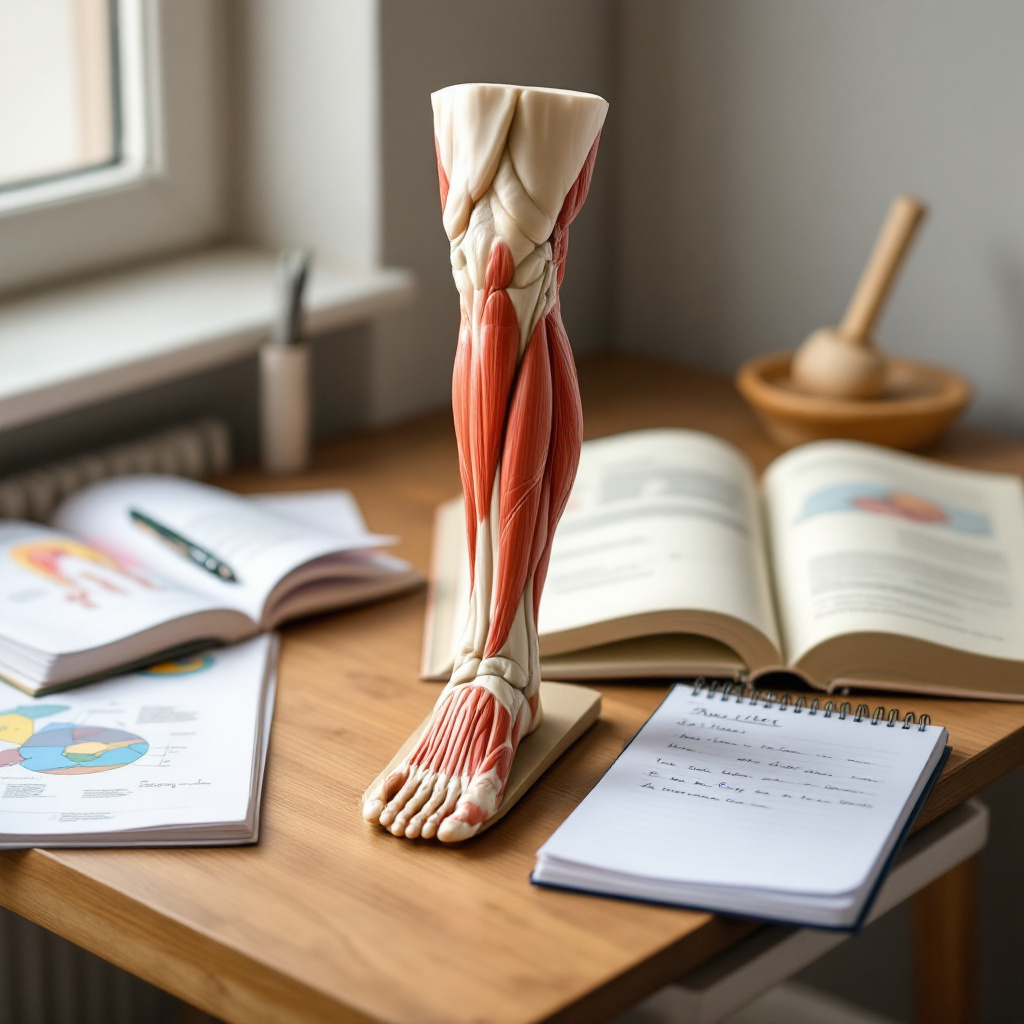 Anatomisches Modell zur Funktion der Oberschenkelmuskulatur einfach erklärt